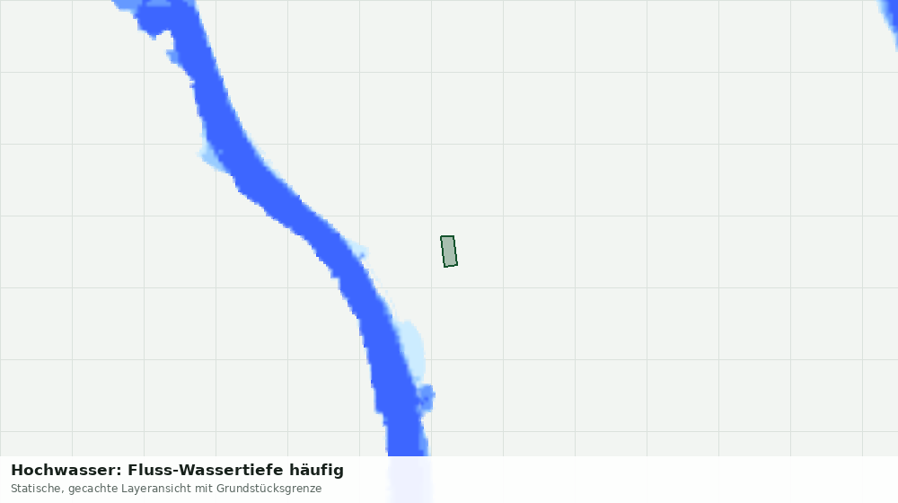 Statische Kartenansicht: Hochwasser: Fluss-Wassertiefe häufig