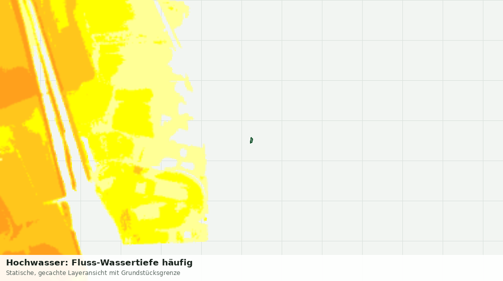 Statische Kartenansicht: Hochwasser: Fluss-Wassertiefe häufig