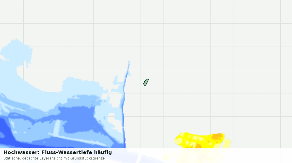 Statische Kartenansicht: Hochwasser: Fluss-Wassertiefe häufig