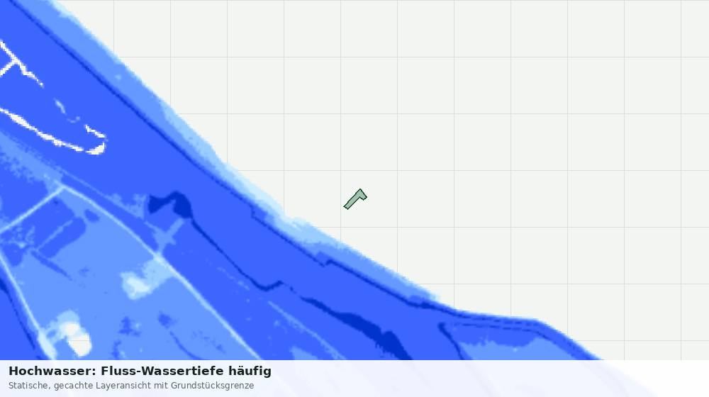 Statische Kartenansicht: Hochwasser: Fluss-Wassertiefe häufig