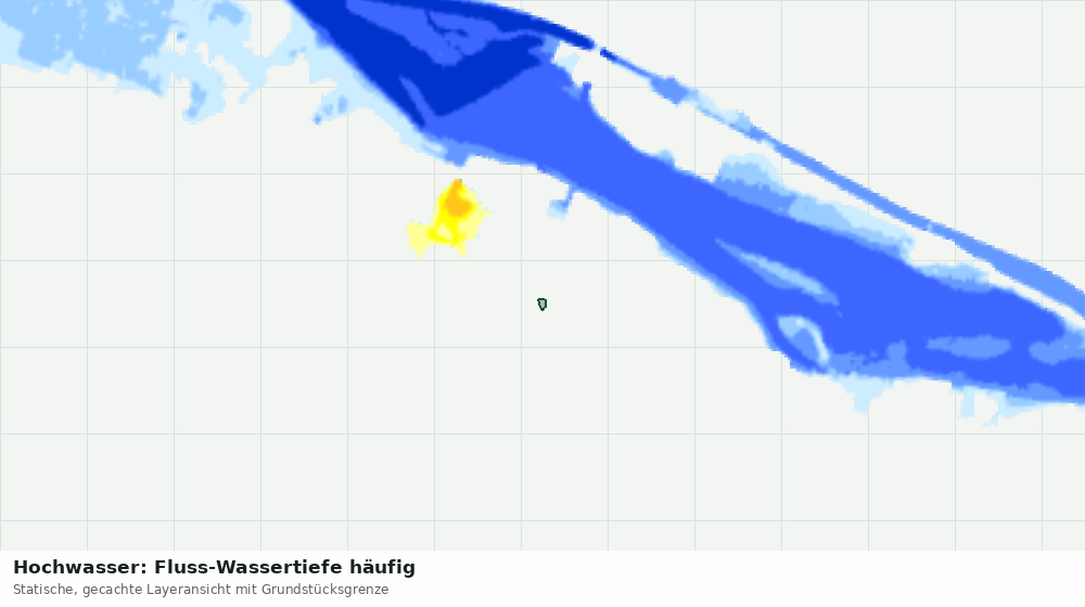 Statische Kartenansicht: Hochwasser: Fluss-Wassertiefe häufig