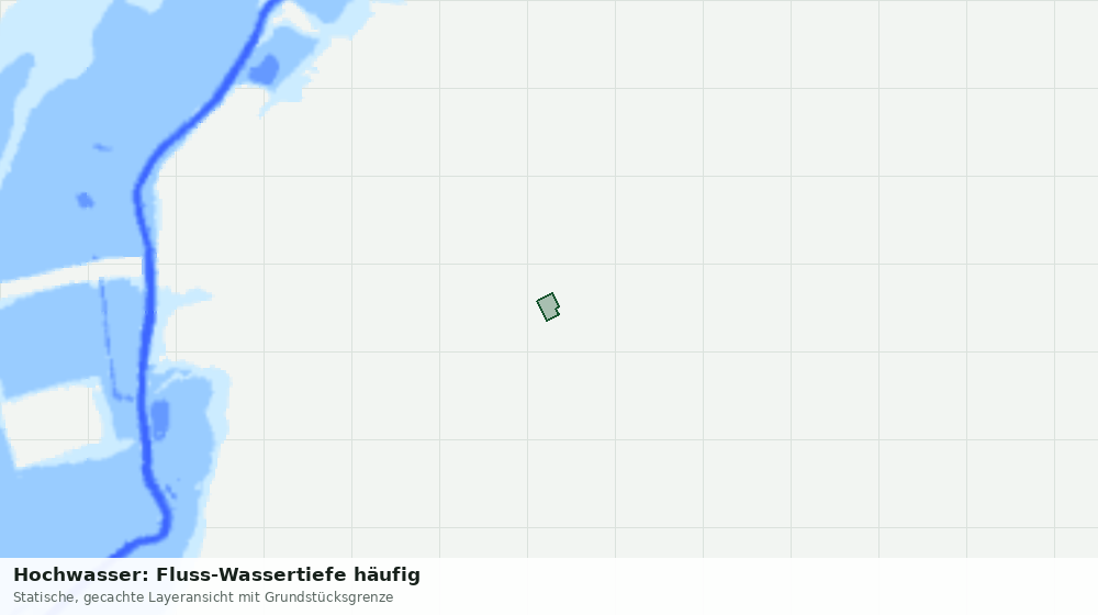 Statische Kartenansicht: Hochwasser: Fluss-Wassertiefe häufig