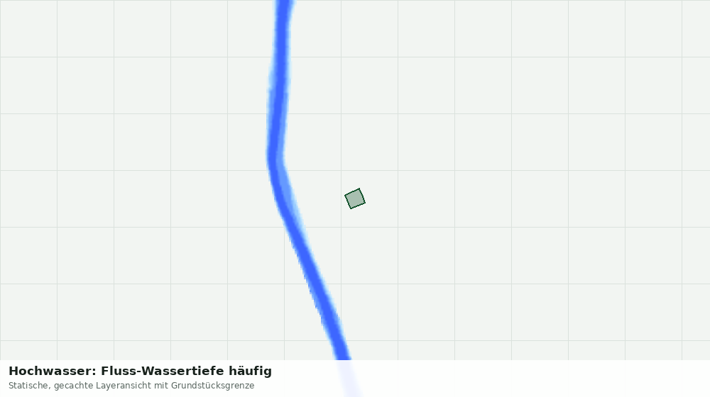 Statische Kartenansicht: Hochwasser: Fluss-Wassertiefe häufig