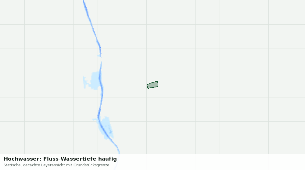 Statische Kartenansicht: Hochwasser: Fluss-Wassertiefe häufig