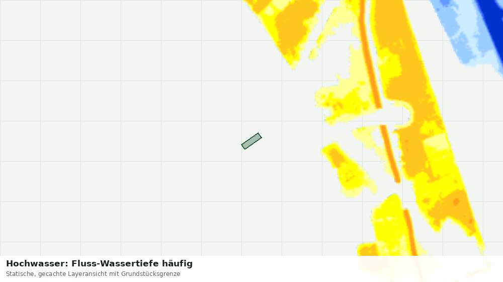 Statische Kartenansicht: Hochwasser: Fluss-Wassertiefe häufig