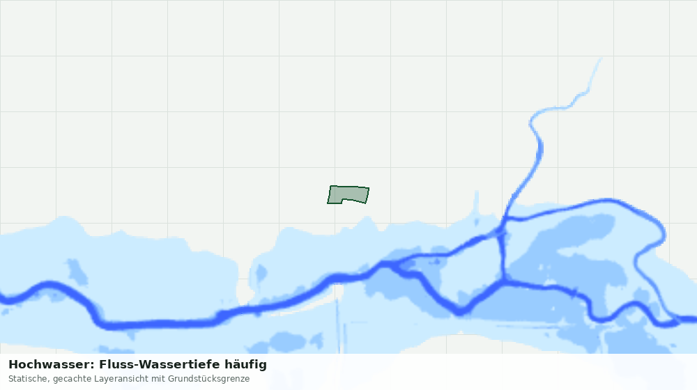 Statische Kartenansicht: Hochwasser: Fluss-Wassertiefe häufig