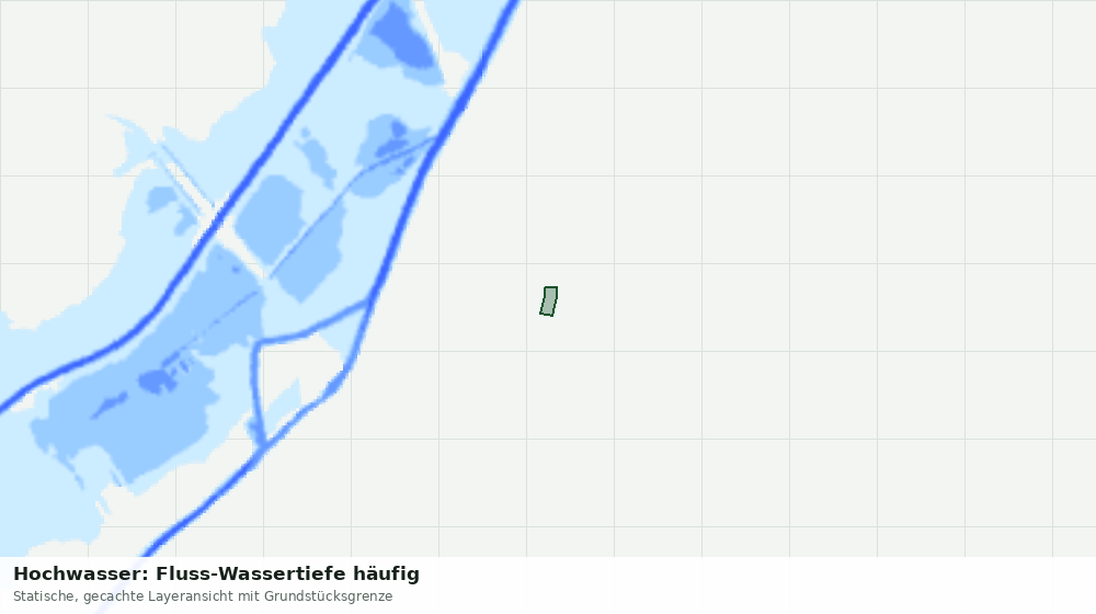 Statische Kartenansicht: Hochwasser: Fluss-Wassertiefe häufig