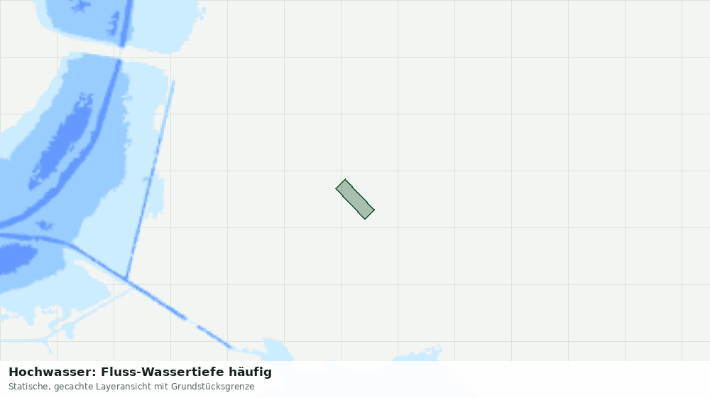 Statische Kartenansicht: Hochwasser: Fluss-Wassertiefe häufig