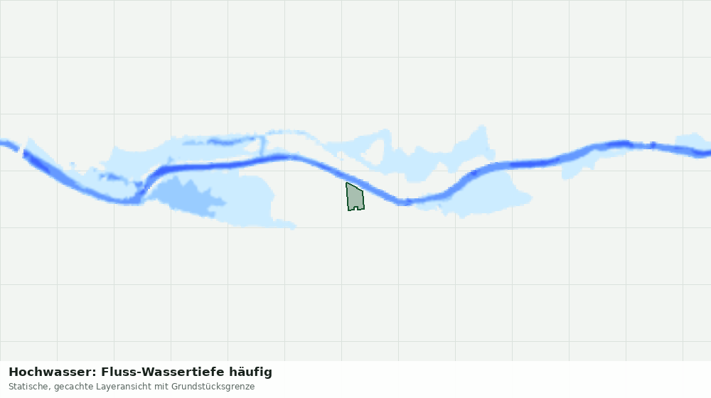 Statische Kartenansicht: Hochwasser: Fluss-Wassertiefe häufig