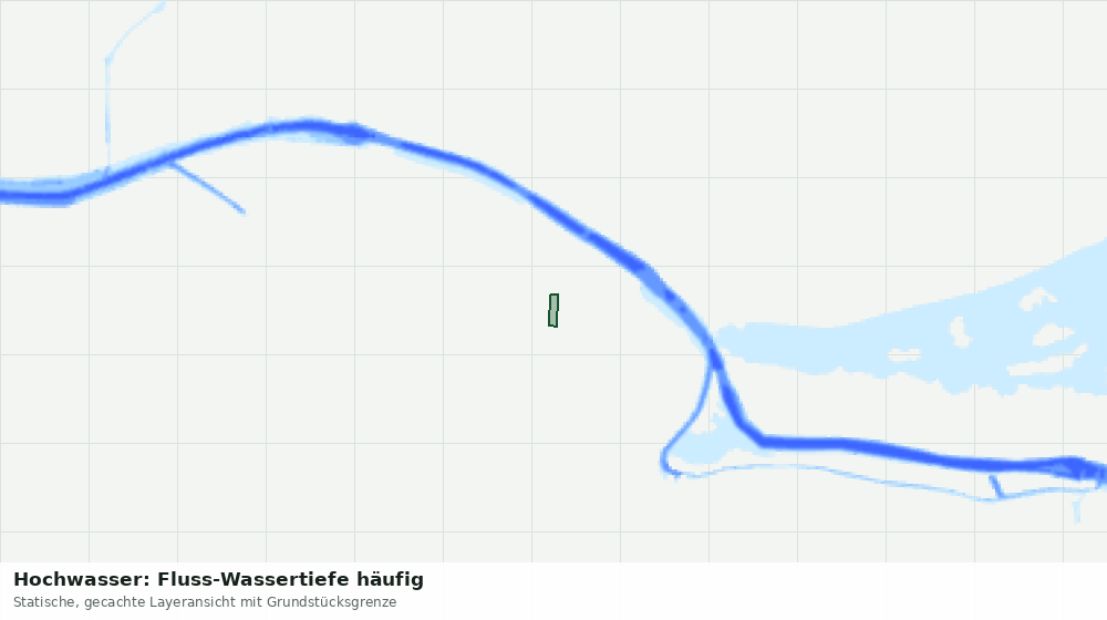 Statische Kartenansicht: Hochwasser: Fluss-Wassertiefe häufig