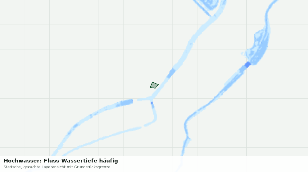 Statische Kartenansicht: Hochwasser: Fluss-Wassertiefe häufig