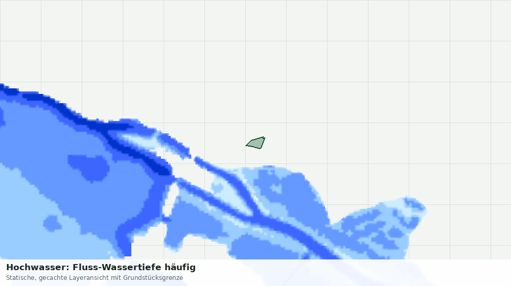 Statische Kartenansicht: Hochwasser: Fluss-Wassertiefe häufig