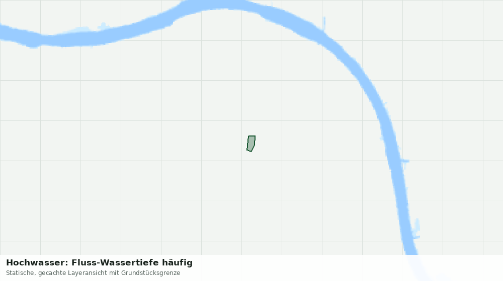 Statische Kartenansicht: Hochwasser: Fluss-Wassertiefe häufig