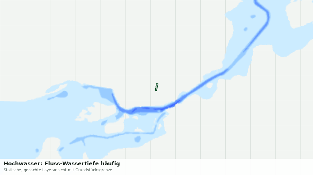 Statische Kartenansicht: Hochwasser: Fluss-Wassertiefe häufig