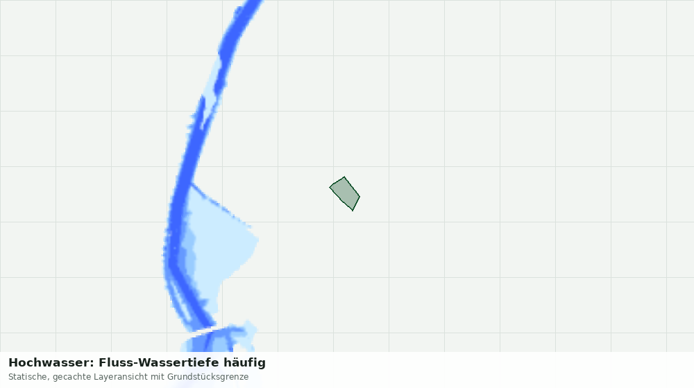 Statische Kartenansicht: Hochwasser: Fluss-Wassertiefe häufig