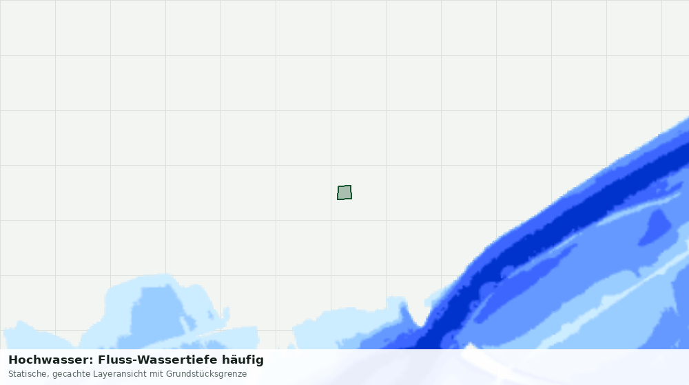 Statische Kartenansicht: Hochwasser: Fluss-Wassertiefe häufig