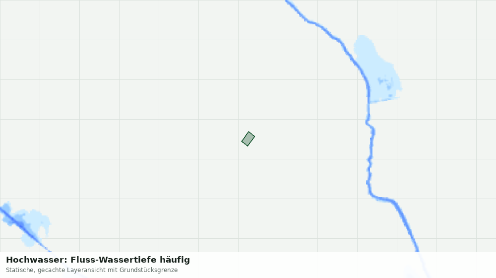 Statische Kartenansicht: Hochwasser: Fluss-Wassertiefe häufig