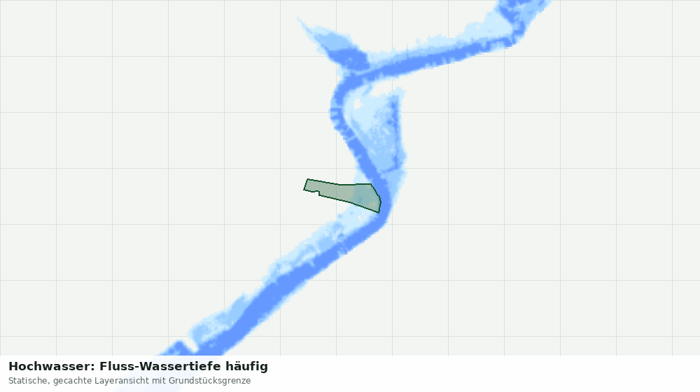 Statische Kartenansicht: Hochwasser: Fluss-Wassertiefe häufig