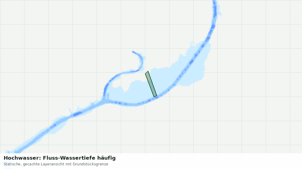 Statische Kartenansicht: Hochwasser: Fluss-Wassertiefe häufig
