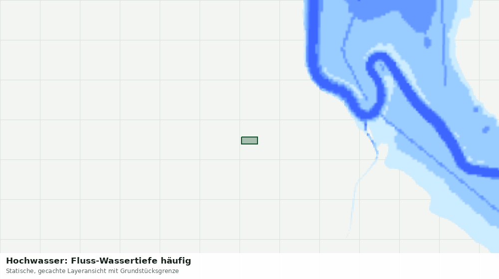 Statische Kartenansicht: Hochwasser: Fluss-Wassertiefe häufig