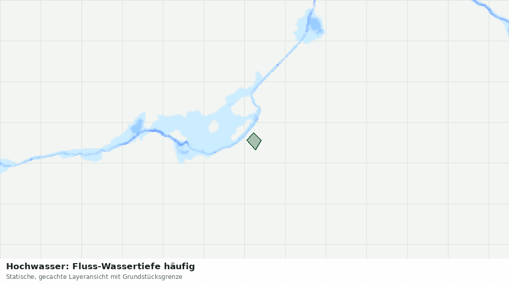 Statische Kartenansicht: Hochwasser: Fluss-Wassertiefe häufig
