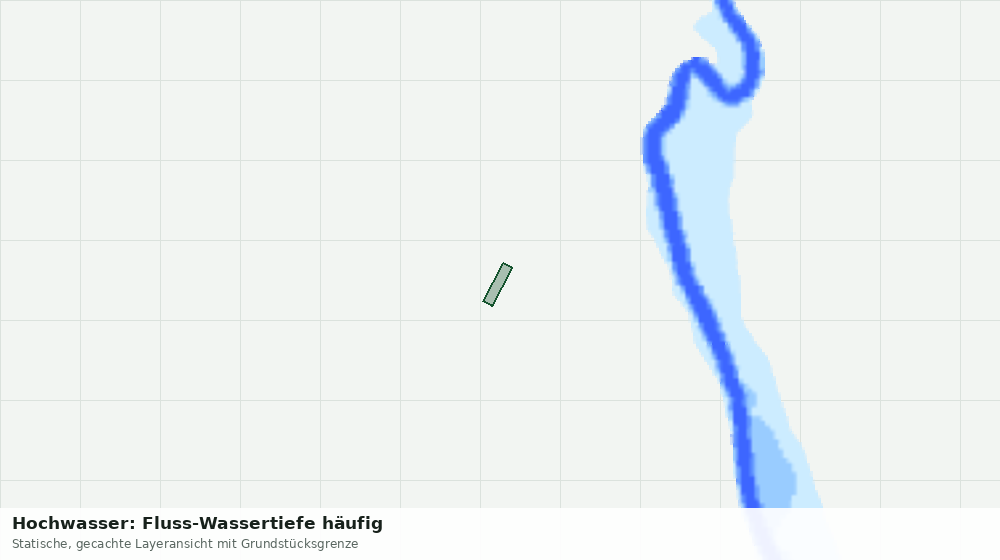 Statische Kartenansicht: Hochwasser: Fluss-Wassertiefe häufig