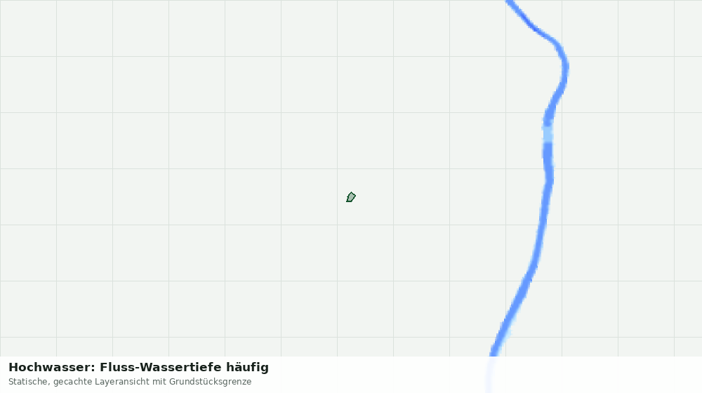 Statische Kartenansicht: Hochwasser: Fluss-Wassertiefe häufig