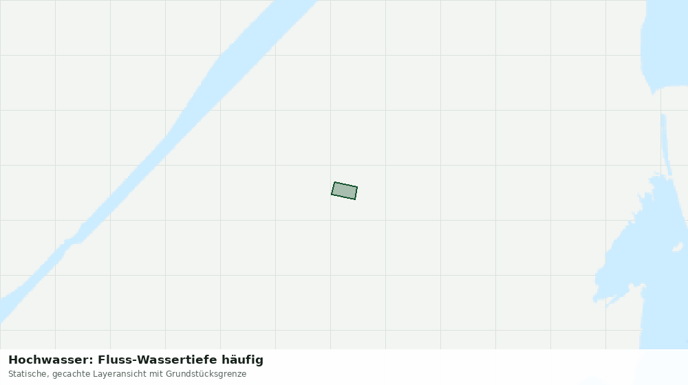 Statische Kartenansicht: Hochwasser: Fluss-Wassertiefe häufig
