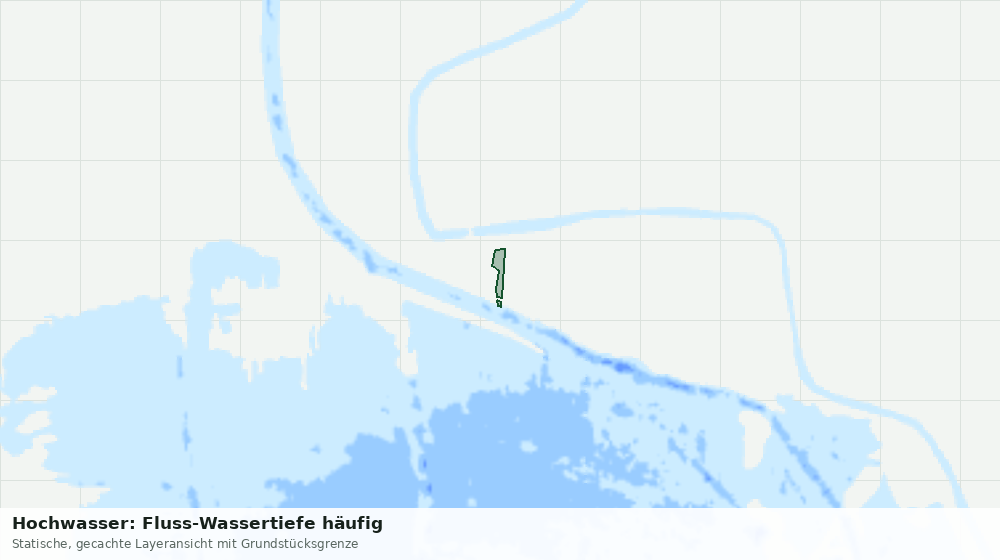 Statische Kartenansicht: Hochwasser: Fluss-Wassertiefe häufig