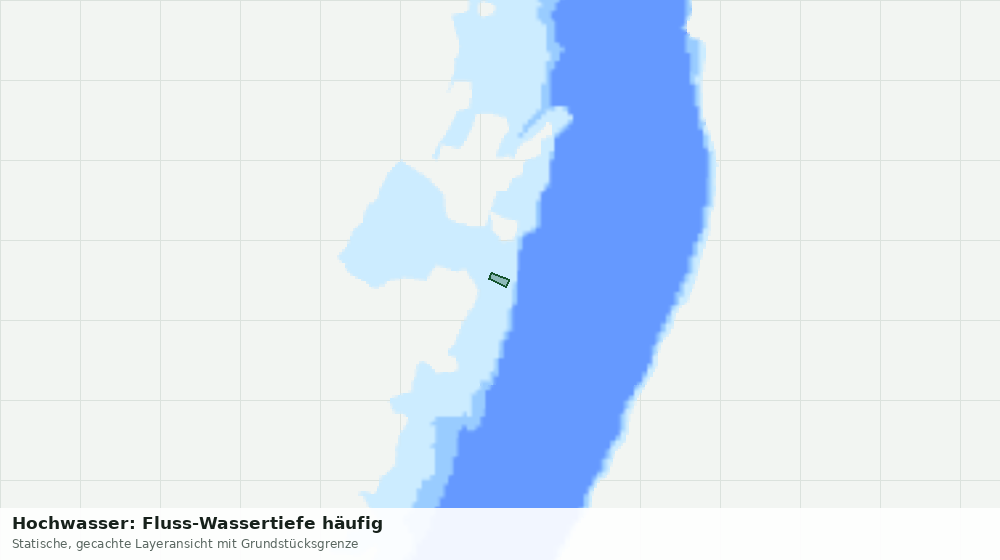 Statische Kartenansicht: Hochwasser: Fluss-Wassertiefe häufig