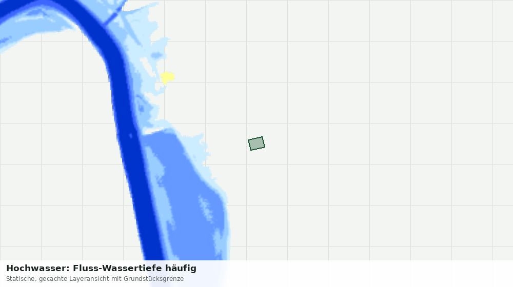 Statische Kartenansicht: Hochwasser: Fluss-Wassertiefe häufig