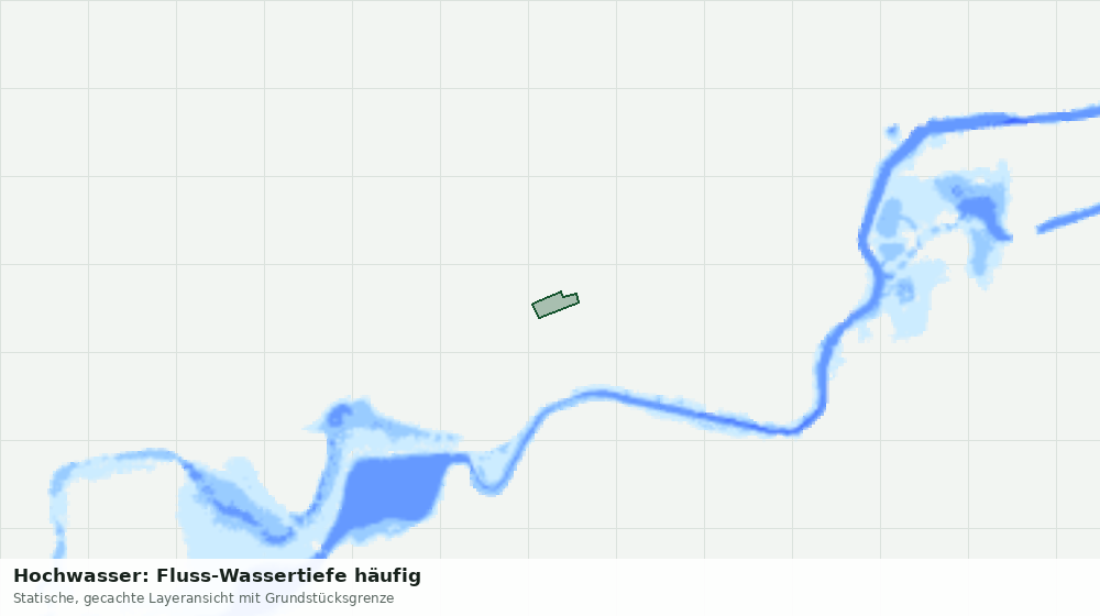 Statische Kartenansicht: Hochwasser: Fluss-Wassertiefe häufig