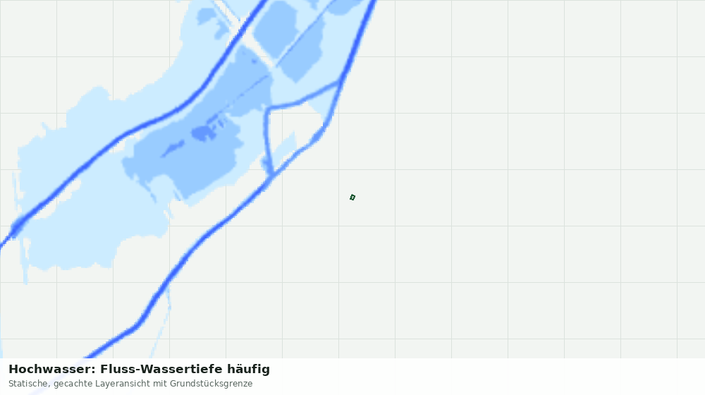 Statische Kartenansicht: Hochwasser: Fluss-Wassertiefe häufig