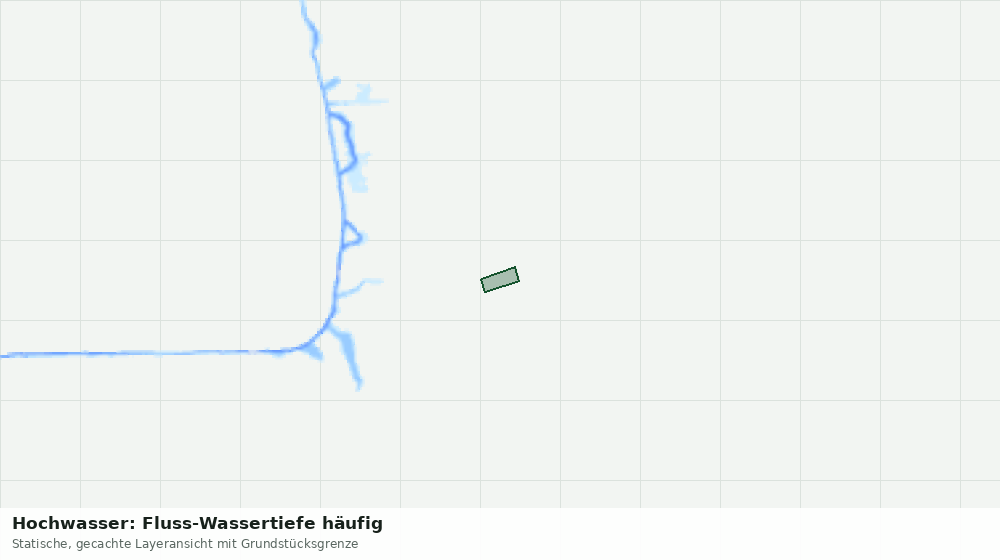 Statische Kartenansicht: Hochwasser: Fluss-Wassertiefe häufig
