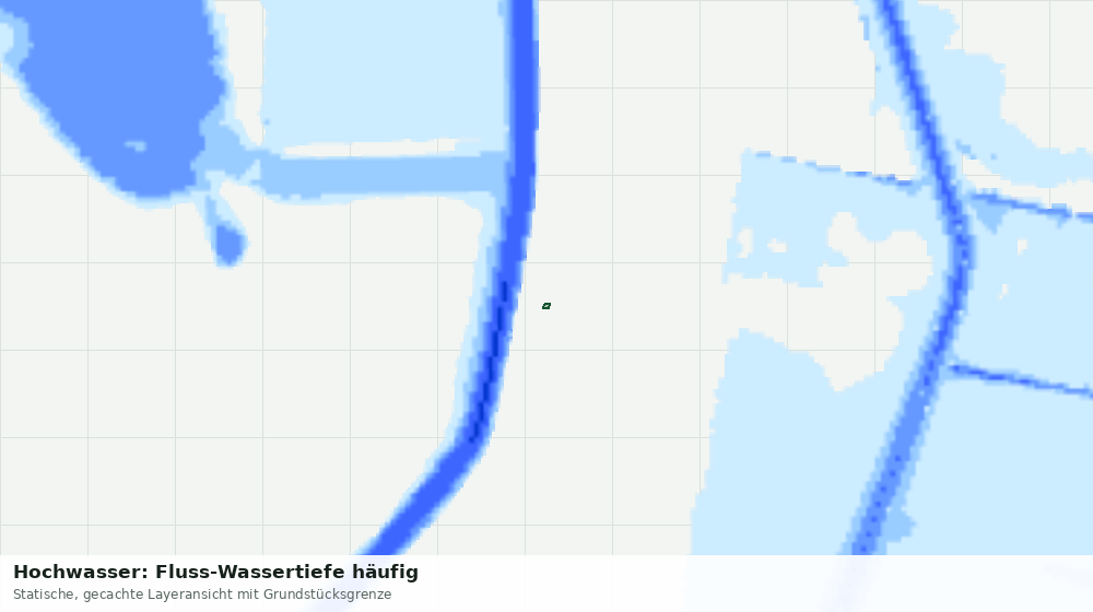 Statische Kartenansicht: Hochwasser: Fluss-Wassertiefe häufig