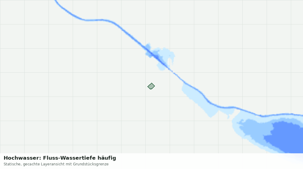 Statische Kartenansicht: Hochwasser: Fluss-Wassertiefe häufig