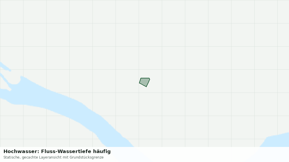 Statische Kartenansicht: Hochwasser: Fluss-Wassertiefe häufig