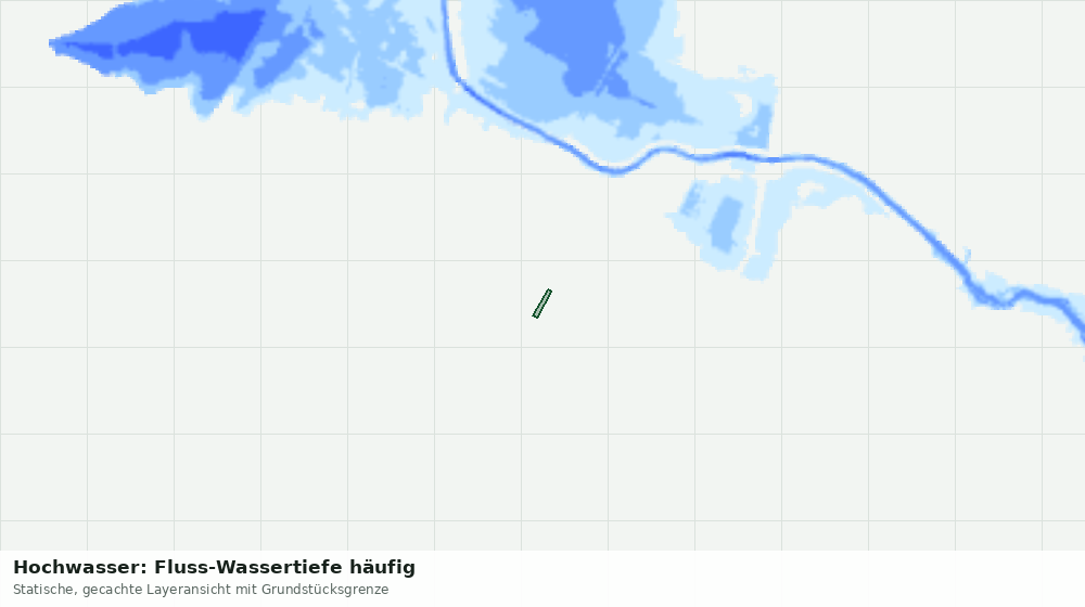 Statische Kartenansicht: Hochwasser: Fluss-Wassertiefe häufig