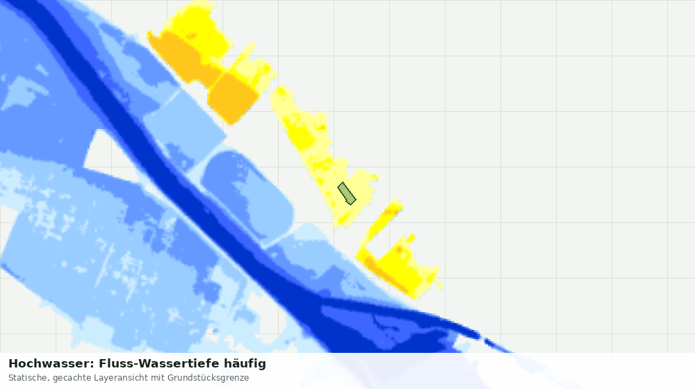 Statische Kartenansicht: Hochwasser: Fluss-Wassertiefe häufig