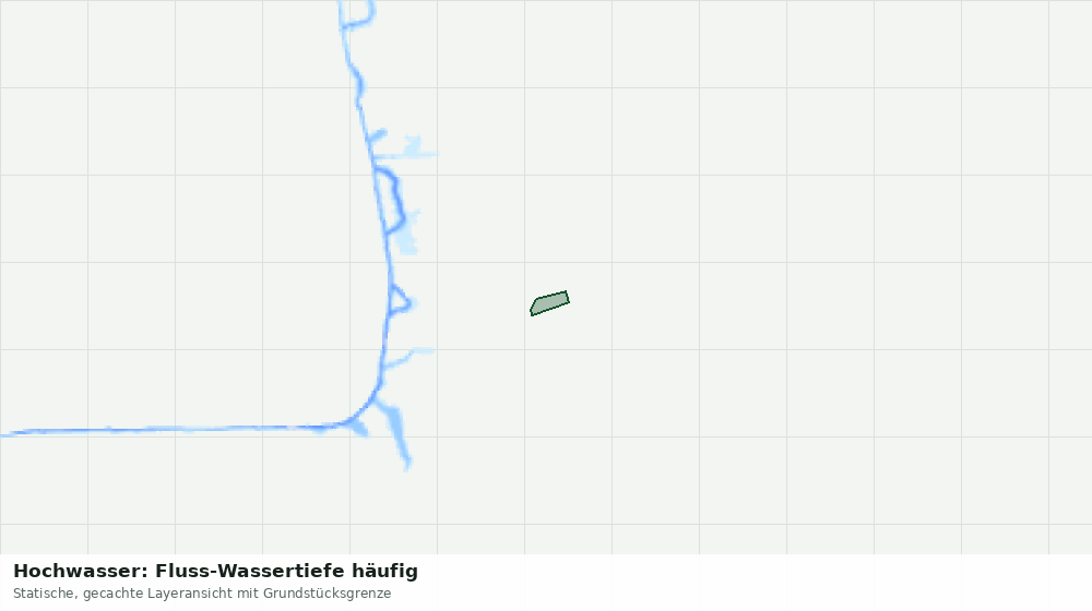 Statische Kartenansicht: Hochwasser: Fluss-Wassertiefe häufig