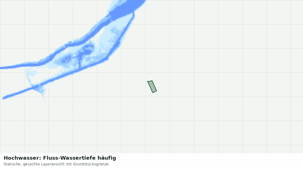 Statische Kartenansicht: Hochwasser: Fluss-Wassertiefe häufig