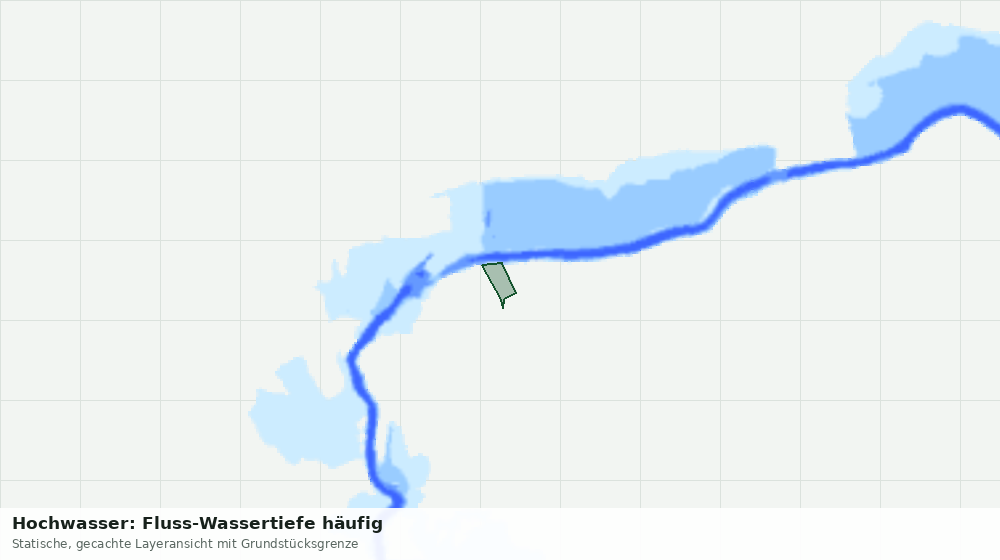 Statische Kartenansicht: Hochwasser: Fluss-Wassertiefe häufig