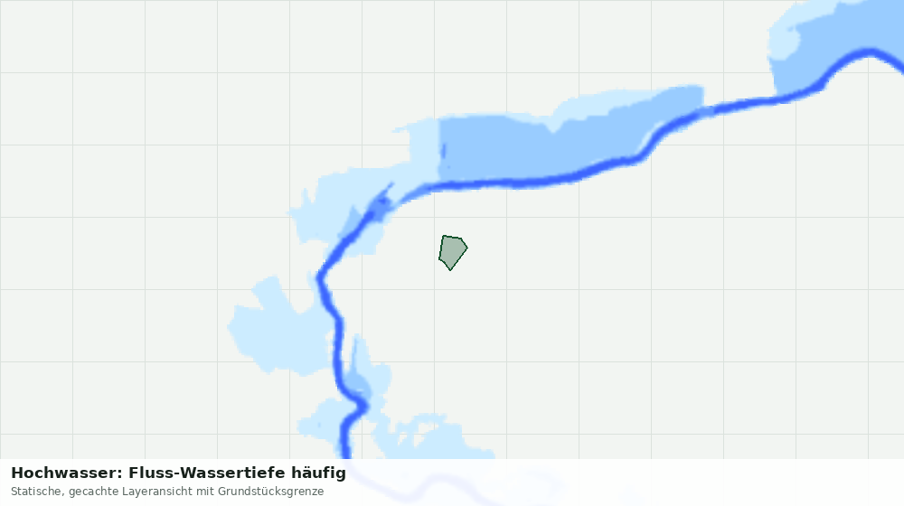 Statische Kartenansicht: Hochwasser: Fluss-Wassertiefe häufig