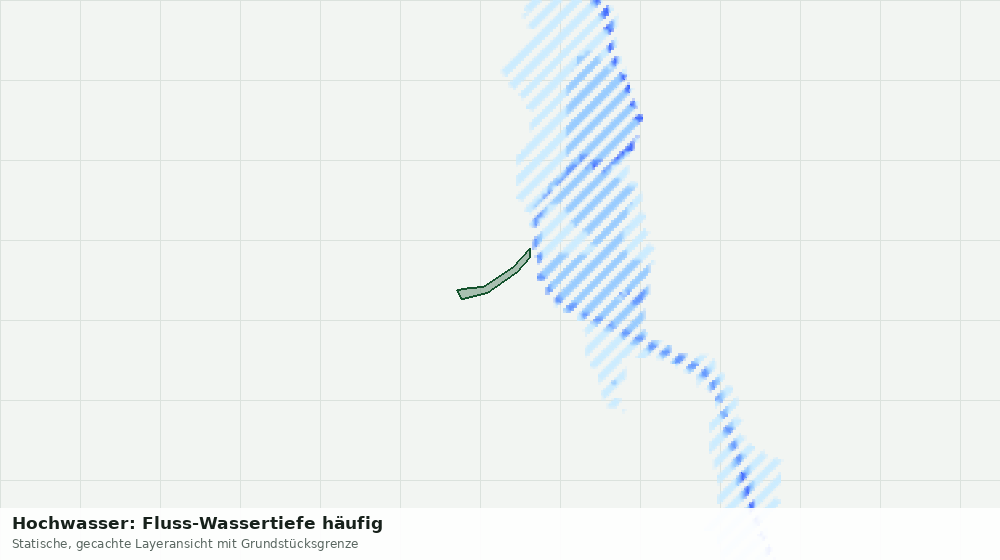 Statische Kartenansicht: Hochwasser: Fluss-Wassertiefe häufig