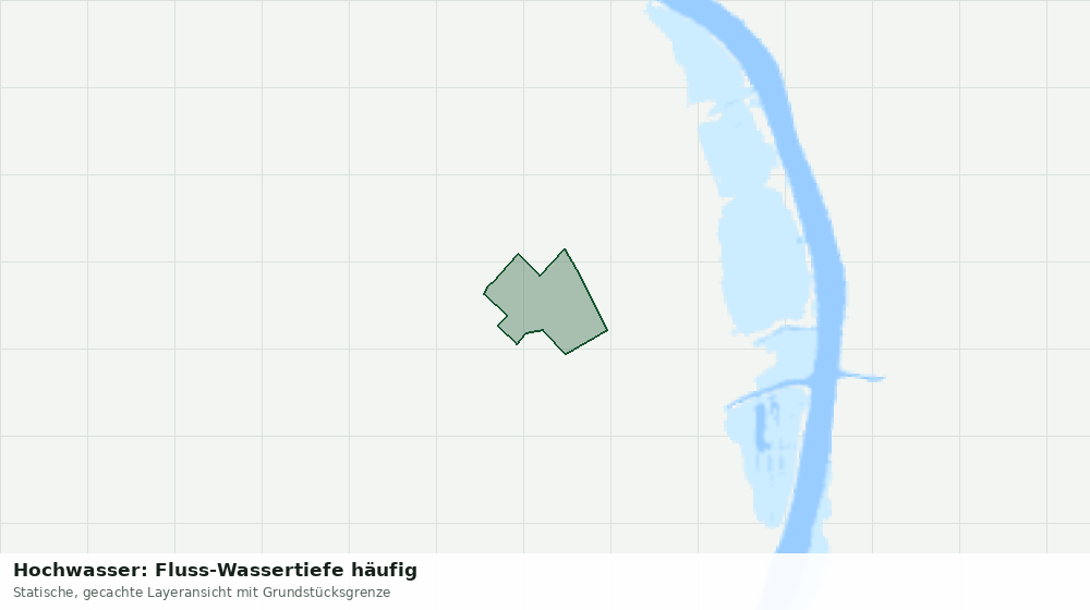 Statische Kartenansicht: Hochwasser: Fluss-Wassertiefe häufig