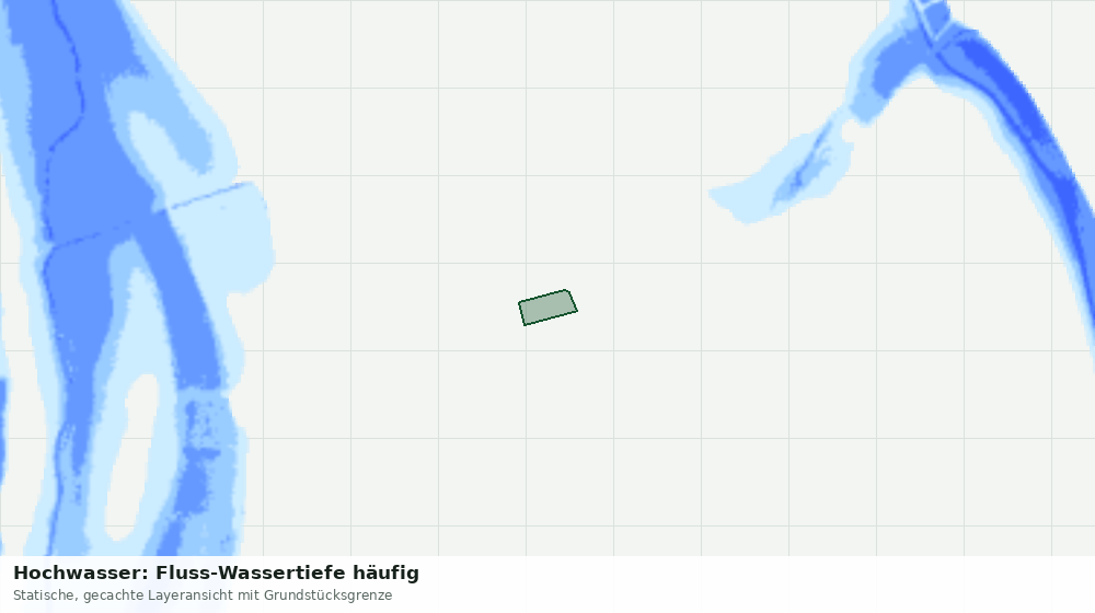 Statische Kartenansicht: Hochwasser: Fluss-Wassertiefe häufig