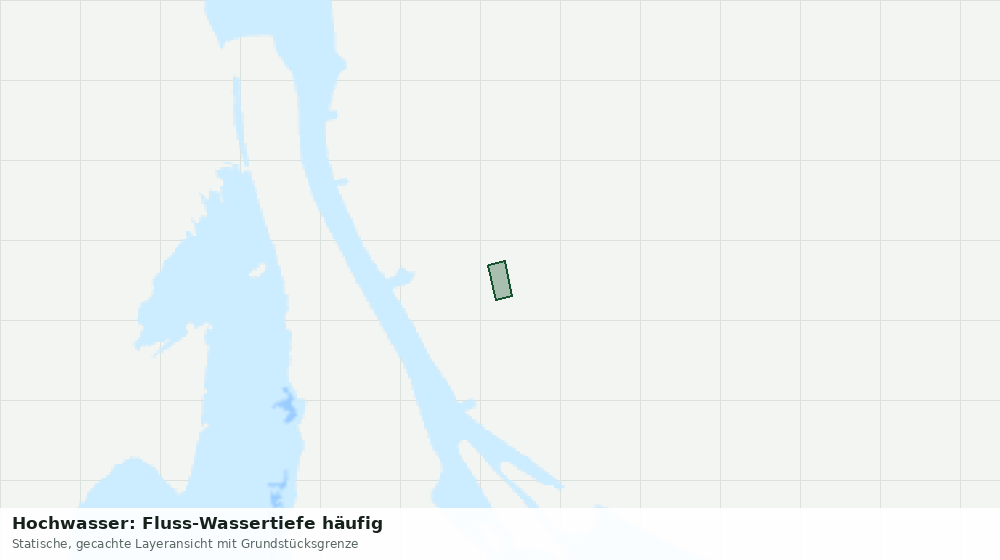 Statische Kartenansicht: Hochwasser: Fluss-Wassertiefe häufig