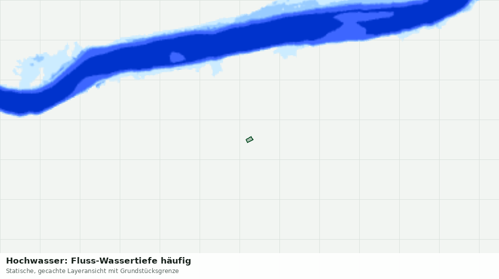 Statische Kartenansicht: Hochwasser: Fluss-Wassertiefe häufig