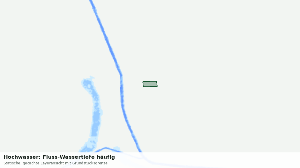 Statische Kartenansicht: Hochwasser: Fluss-Wassertiefe häufig