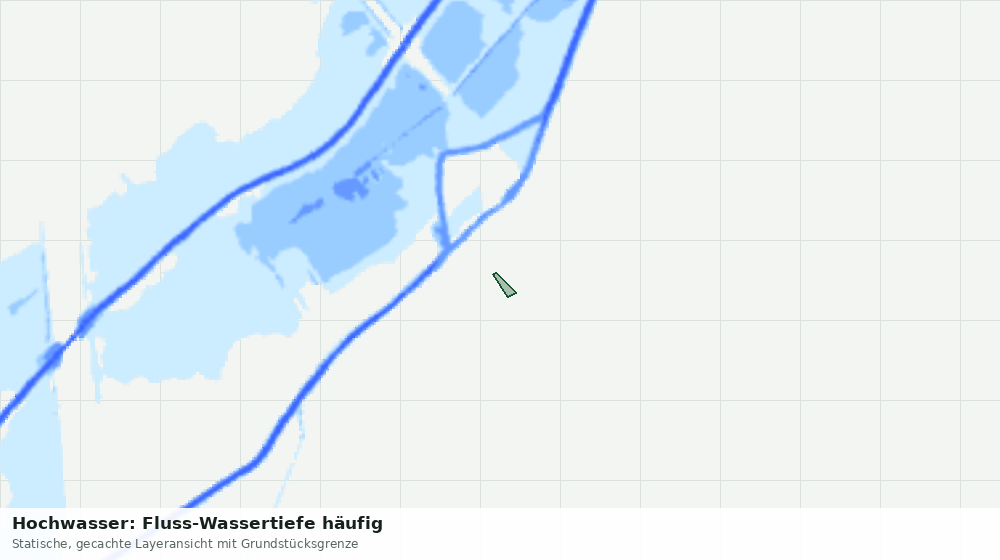 Statische Kartenansicht: Hochwasser: Fluss-Wassertiefe häufig